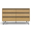 Kommode \'Elle\' 120x70 - Eik/Svart