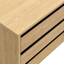Kommode \'Elle\' 120x70 - Eik/Svart