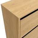 Skoskap \'Elle\' - Eik/Svart