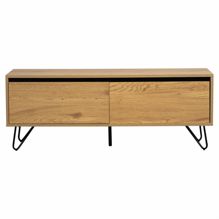 TV -benk \'Elle\' - Eik/Svart i gruppen SALG / Møbler / Hyller og oppbevaring hos Reforma (ELLETU01-wood)