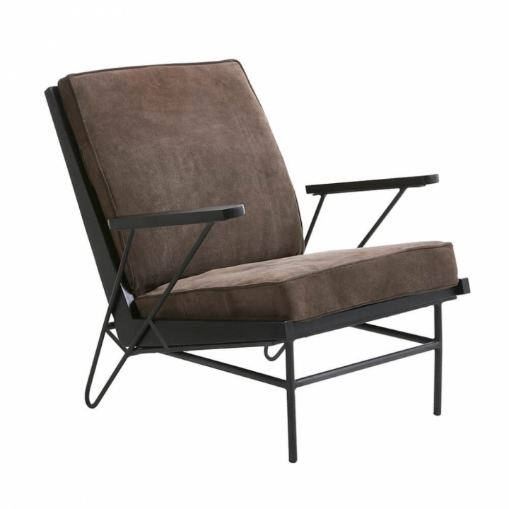 Fåtölj 'Andorra' - Brun/Svart