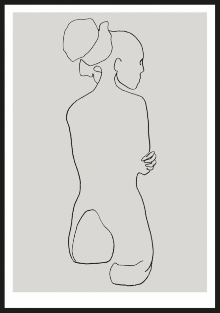 Plakat - Kvinnelige linjer l i gruppen SALG / Innredning / Dekorasjon hos Reforma (Female-lines-l)