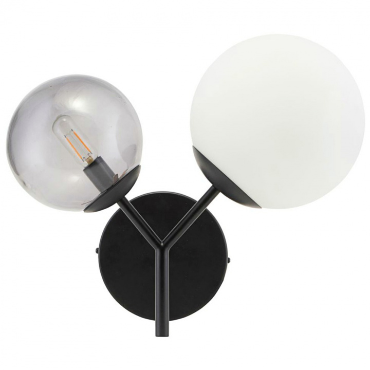 Vegglampe 'To ganger' - Svart