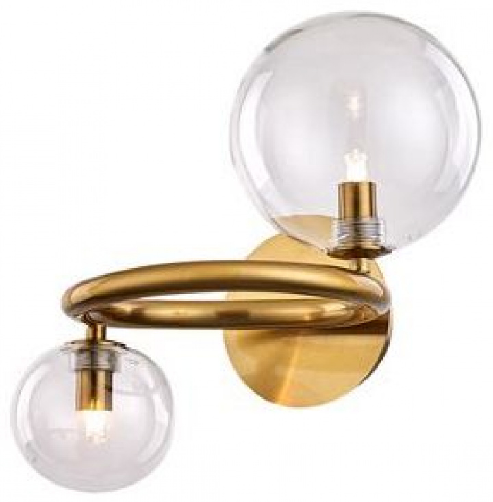 Vegglampe `Brass- Messing
