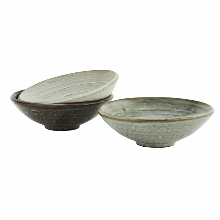 Skåler 3-pakke - grønn / grå