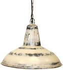 Industriell lampe Vintage - Patinert Hvit