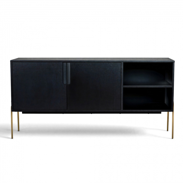 Sideboard 'Frölunda' - Svart/Gull