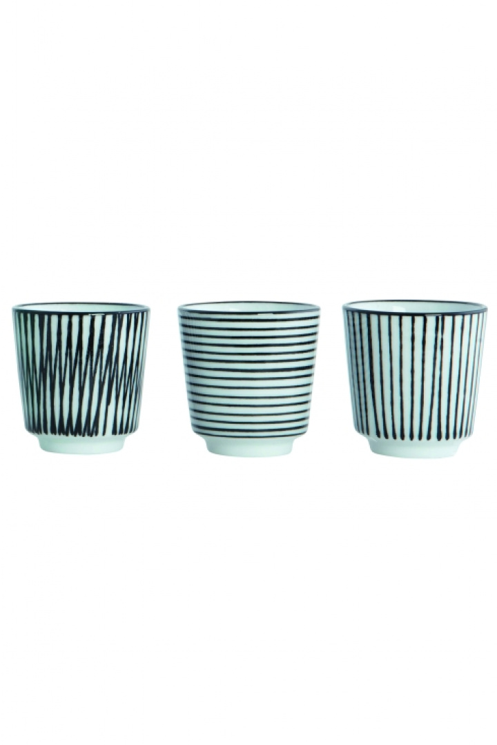 Egg Cups 3 stk - Pen Stripe i gruppen hos Reforma (Ja0802)