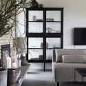 Skap - Glass / Svart L