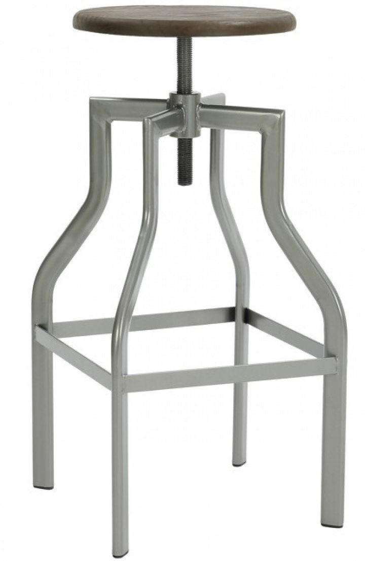 Barstol 'Forshaga' - Sölv/Naturlig