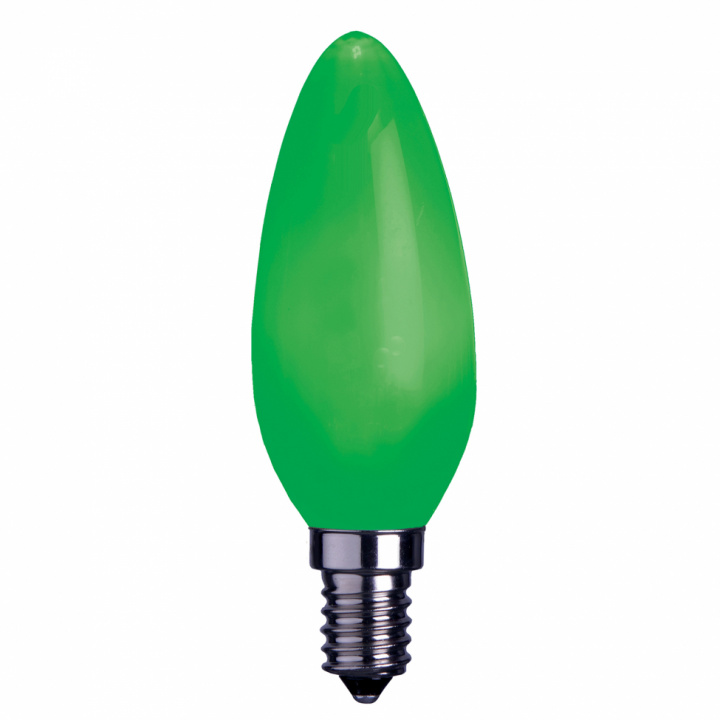 Lyspære 'E14 LED 35 mm' - Grønn