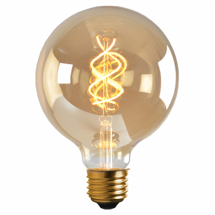 Lyspære 'E27 LED Soft 100 mm' - Gull