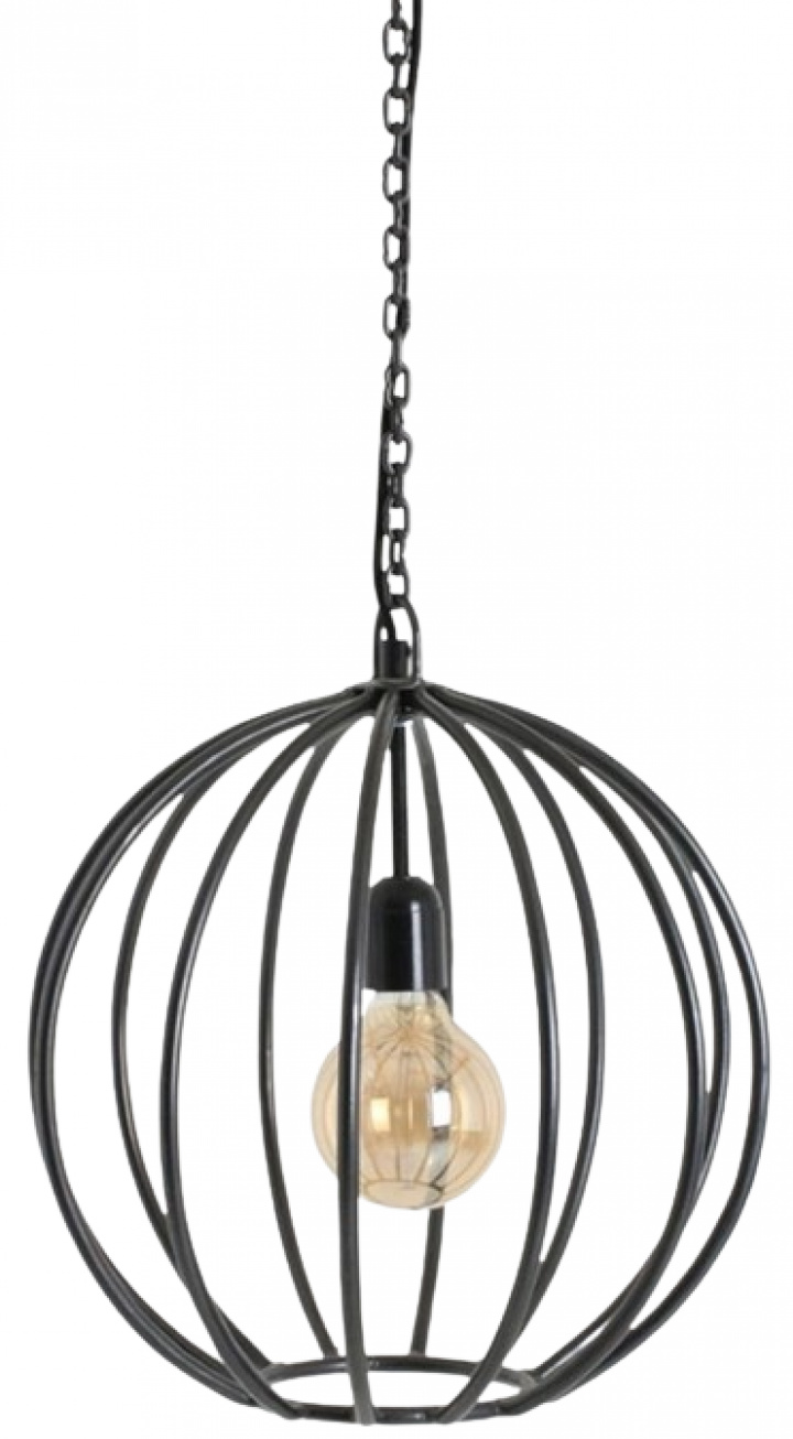 Taklampe 'Rund' - Grå