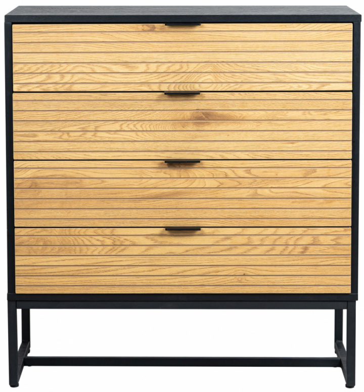 Byrå 'Line' - Eik/Svart