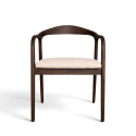 Lenestol \'Aspa\' - Mørkebrun/Beige