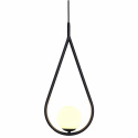 Taklampe \'Drip\' - Svart/Glass