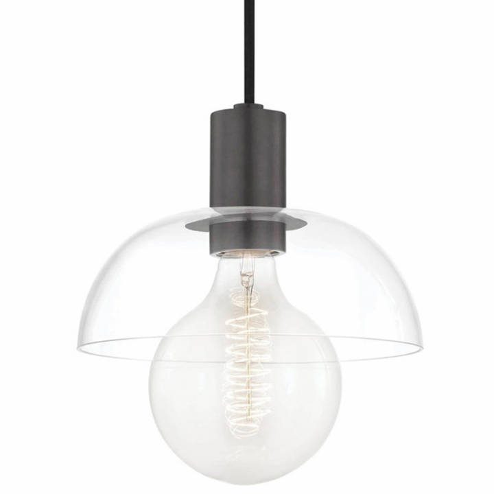 Taklampe 'Glassskygge' S - Glass / Svart