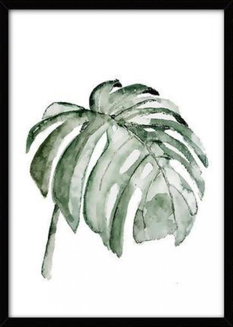 Lerretsplakat L - Tropisk plante 7