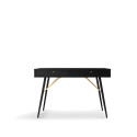 Skrivebord \'Lux\' - Svart/Messing