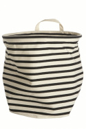 Oppbevaringskurv \'Stripes\' - Svart/Hvit