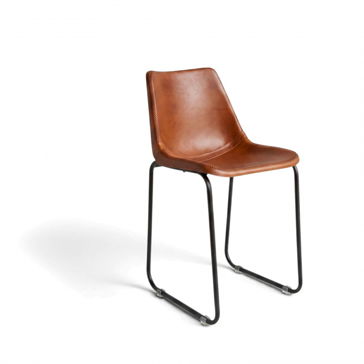 Lounge stol Vintage - Lær/Strykejern