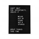 Maleri \'Letter Board\' - Svart ramme