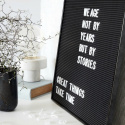Maleri \'Letter Board\' - Svart ramme