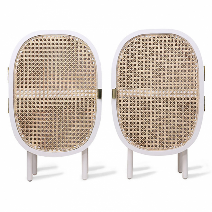 Sengebord \'Webbing\' 2 stk - Hvit i gruppen Møbler / Bord / Nattbord hos Reforma (MKA1929)