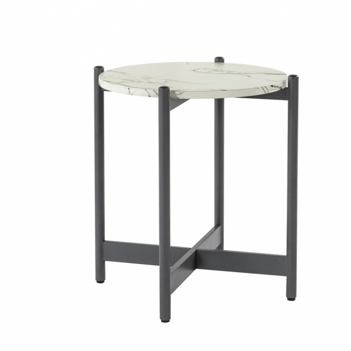 Sidebord 'Cross' - Svart / Hvit