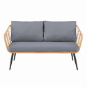 Hagesofa \'Sardinia\' - Naturlig/Grå