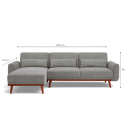 Sovesofa \'Texas\' - Lys grå
