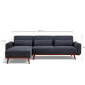 Sovesofa \'Texas\' - Mørkegrå