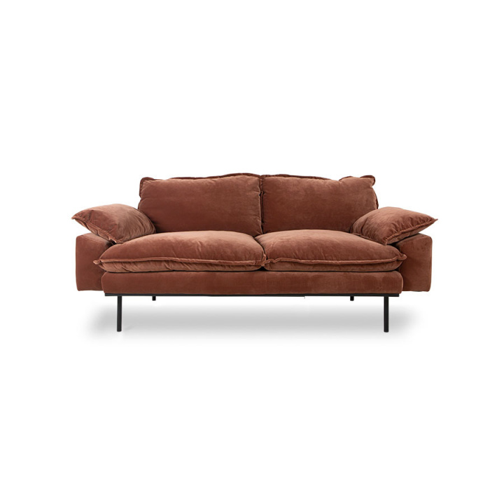 Sofa \'Retro\' 2-seter - Rød / Oransje i gruppen Møbler / Sofaer hos Reforma (MZM5070)