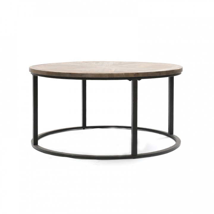 Salongbord 'Round' - Svart/Tre