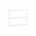 Hylle \'Simple\' - Hvit / metall