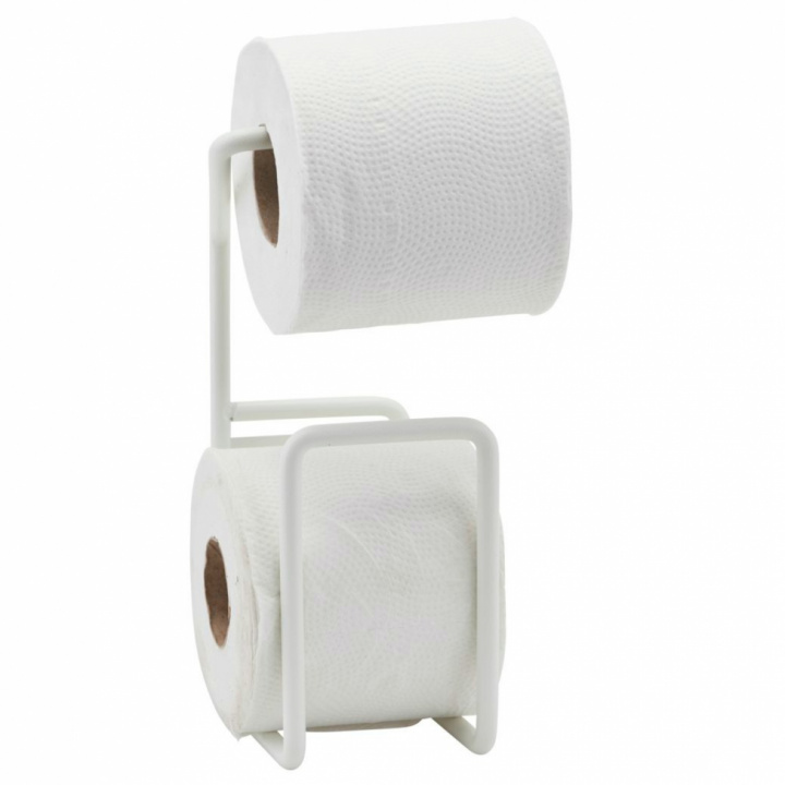 Toalettpapirholder 'Via' - hvitt / stl
