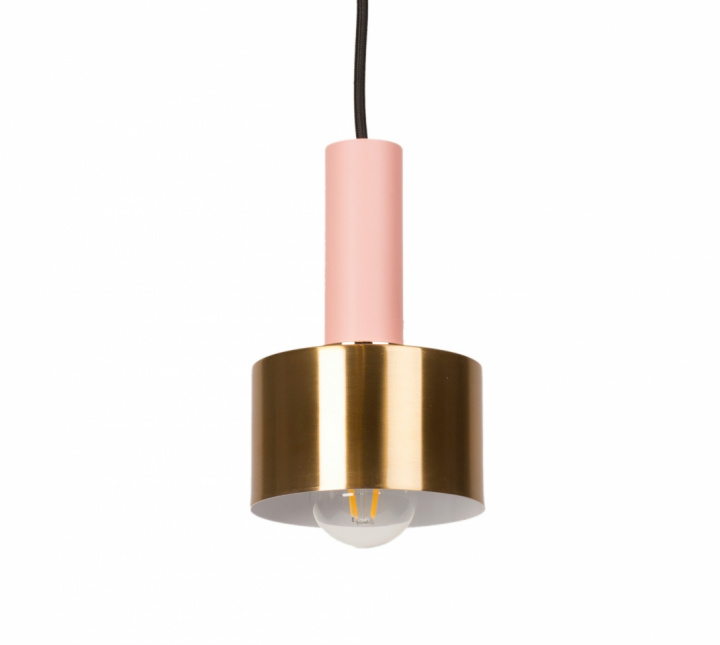 Taklampe \'Cylinder\' - Rosa / Messing i gruppen Belysning / Lamper / Taklamper hos Reforma (PL048-Pink)