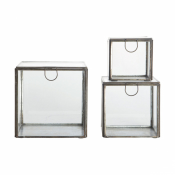Oppbevaringsbokser - Glass / metall