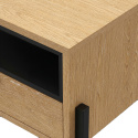 Nattbord \'Punt\' - Eik/Svart