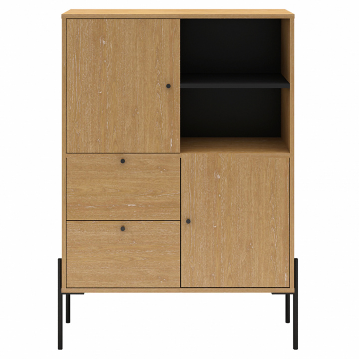 Skap 'Point' - Eik / Svart