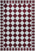 Teppe \'Crestina\' - Rød/Hvit