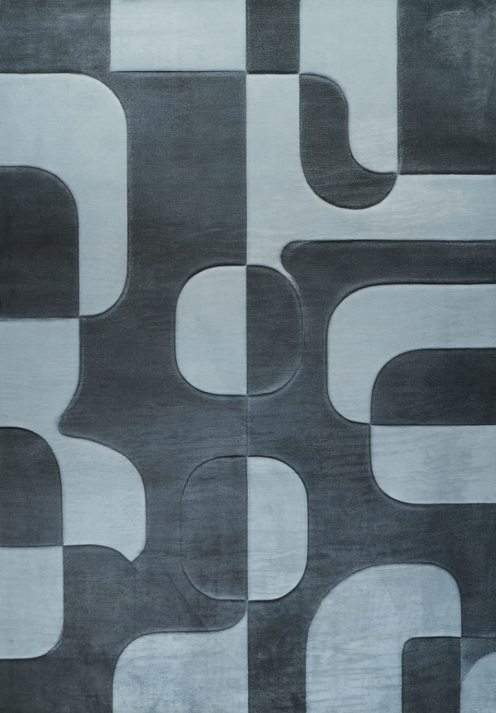 Teppe \'Merano\' - Svart/Grå i gruppen Interiør / Tepper hos Reforma (RG01-62)