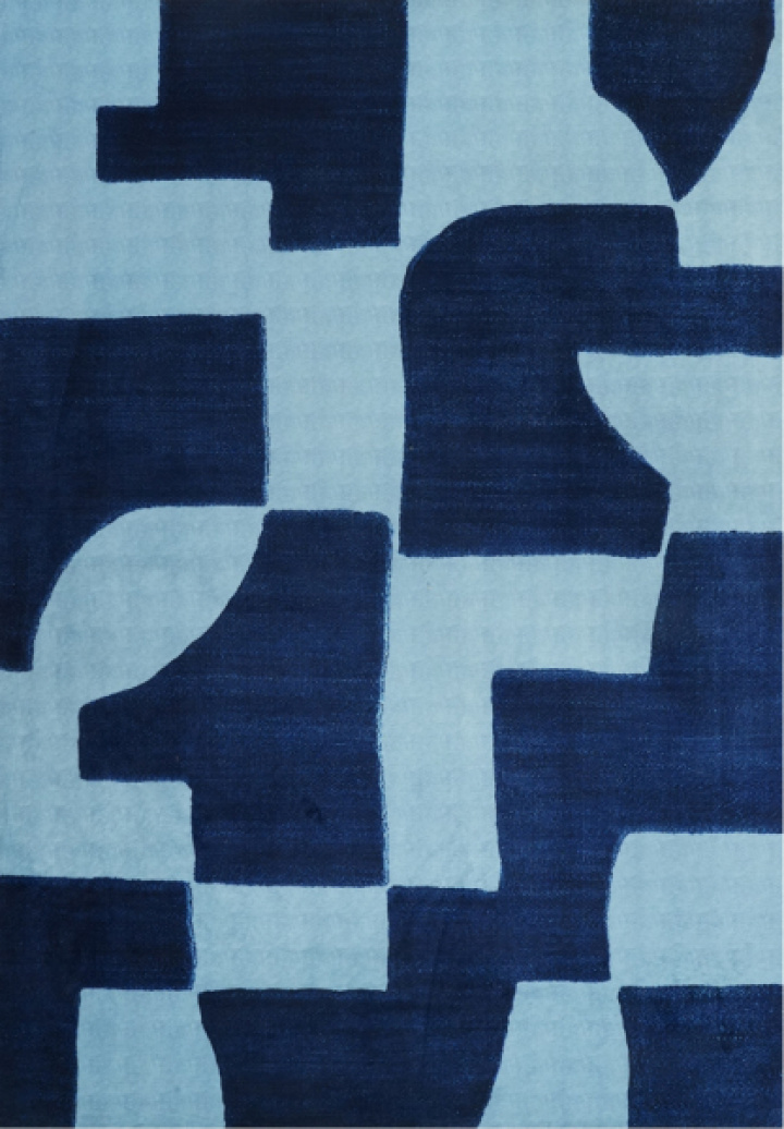 Teppe \'Velenna\' 200x280 cm - Blå i gruppen Tepper hos Reforma (RG019)