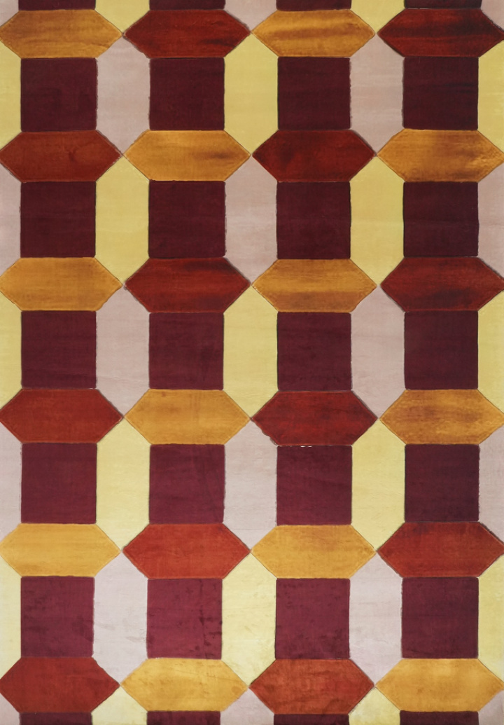 Teppe \'Oralia\' 160x230 cm - Rød/Multifarget i gruppen Interiør / Tepper hos Reforma (RG178)