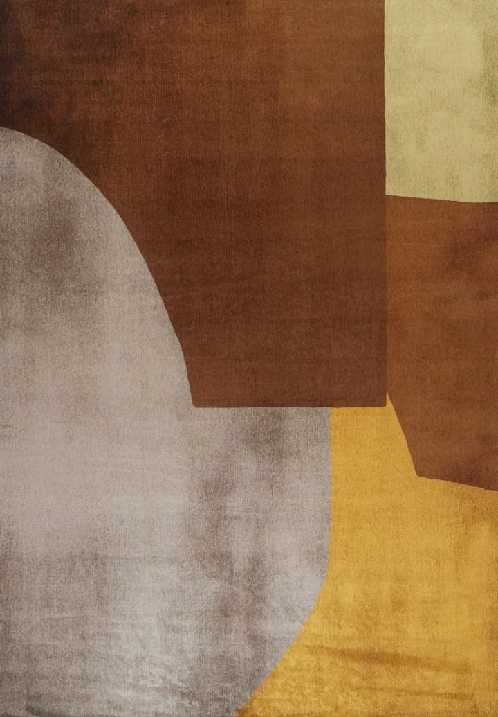 Teppe \'Savelle\' 200x280 cm - Brun/Gul i gruppen Interiør / Tepper hos Reforma (RG211)