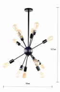 Taklampe \'Sputnik\' S
