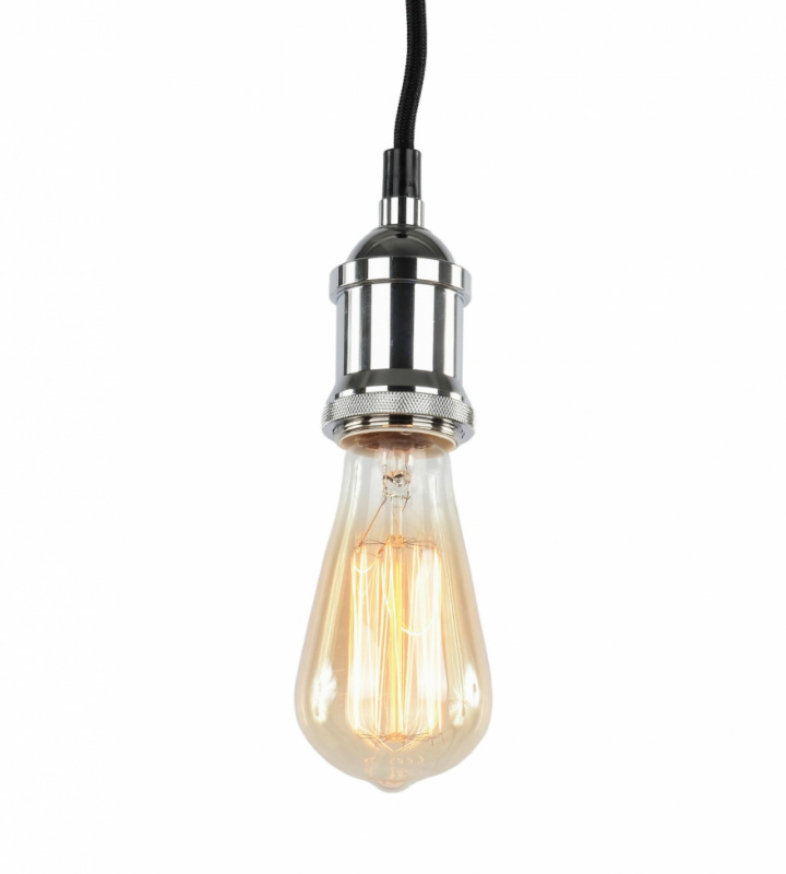 Taklampe 'Chrome' - Glass/Metall