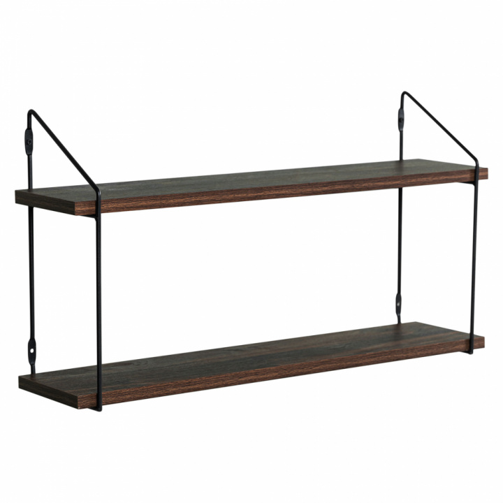 Veihylle \'Double\' - Svart/Metall i gruppen SALG / Møbler / Hyller og oppbevaring hos Reforma (RH1905-11)