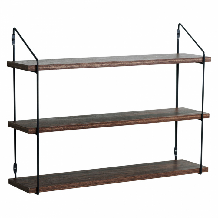 Veihylle \'Triple\' - Svart/Metall i gruppen SALG / Møbler / Hyller og oppbevaring hos Reforma (RH1905-12)