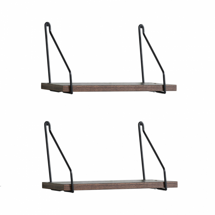 Vegghyller \'Svart\' - 2 Sett i gruppen SALG / Møbler / Hyller og oppbevaring hos Reforma (RH1905-15)